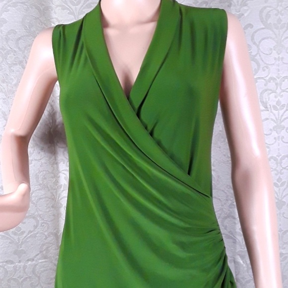 Norma Kamali dress green size Small EUC - Picture 2 of 6